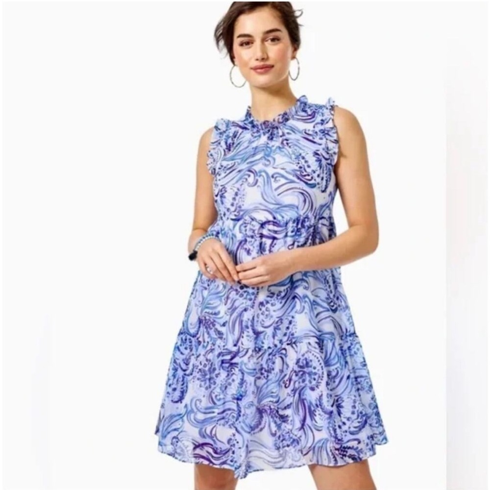 Lilly Pulitzer Jazzy Dress Don't Be Jelly Retail $198 NWT Size Large